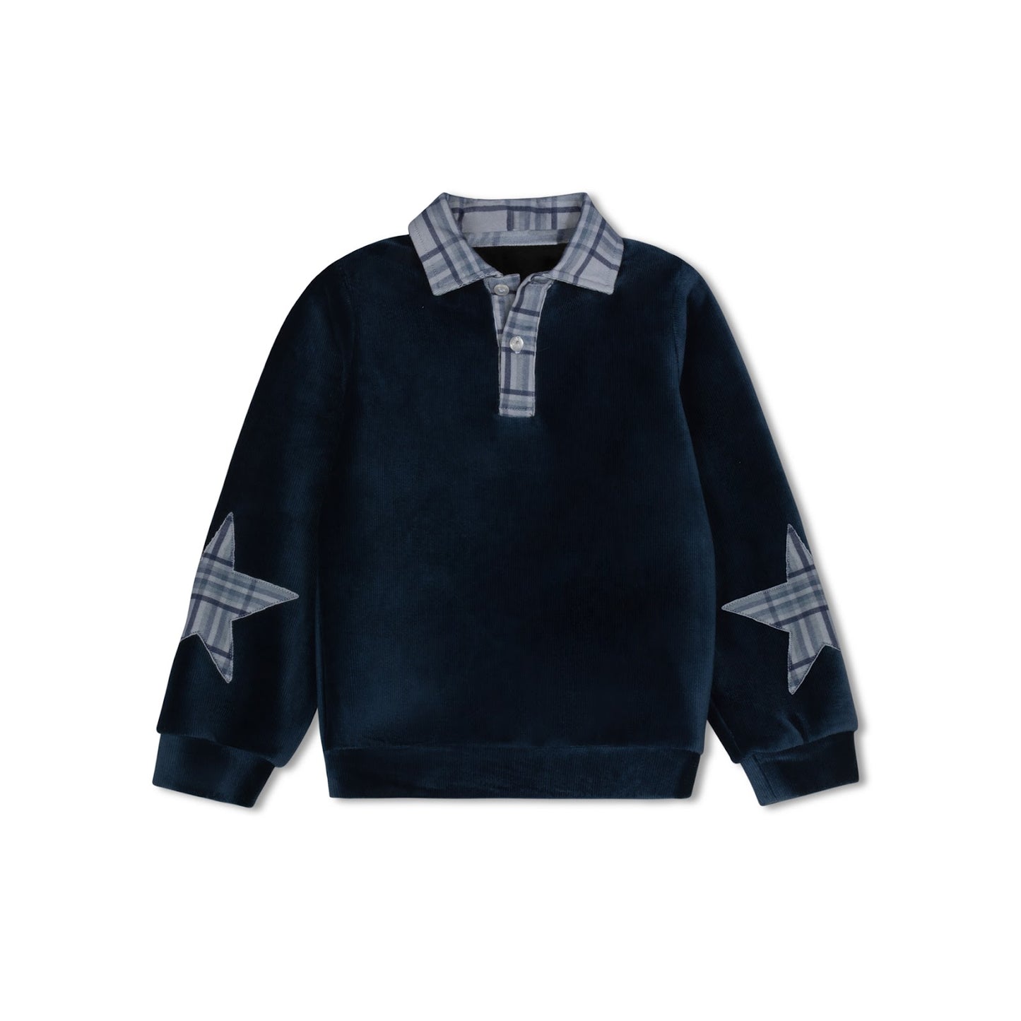 Plaid Collection Boys Sweatshirt Polo