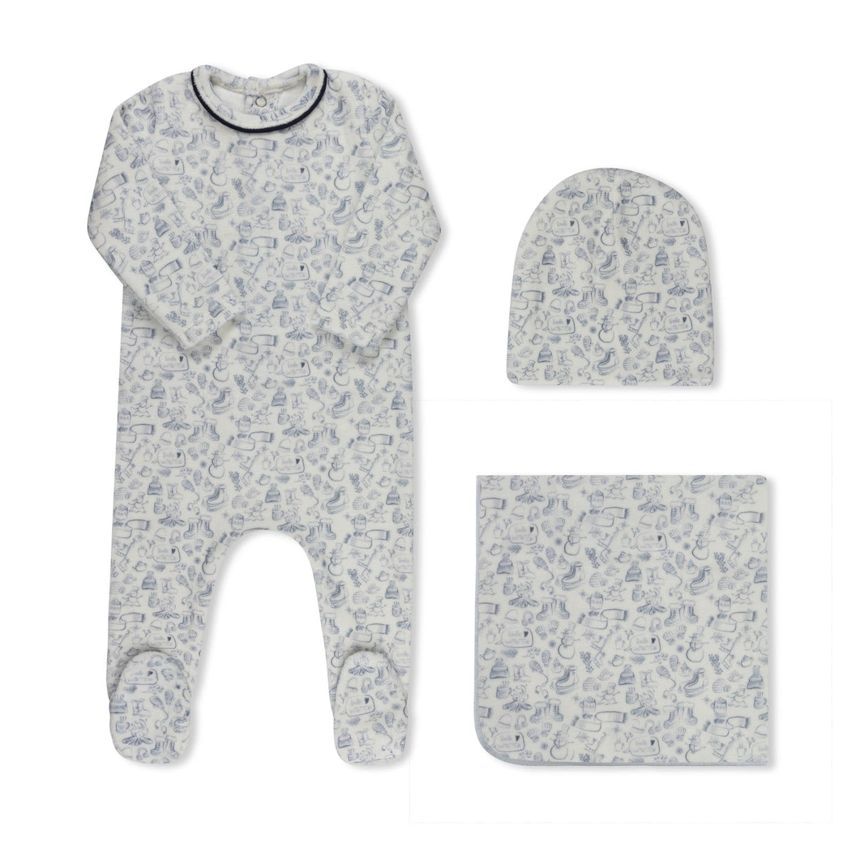 Winter Print Blue - Full Set
