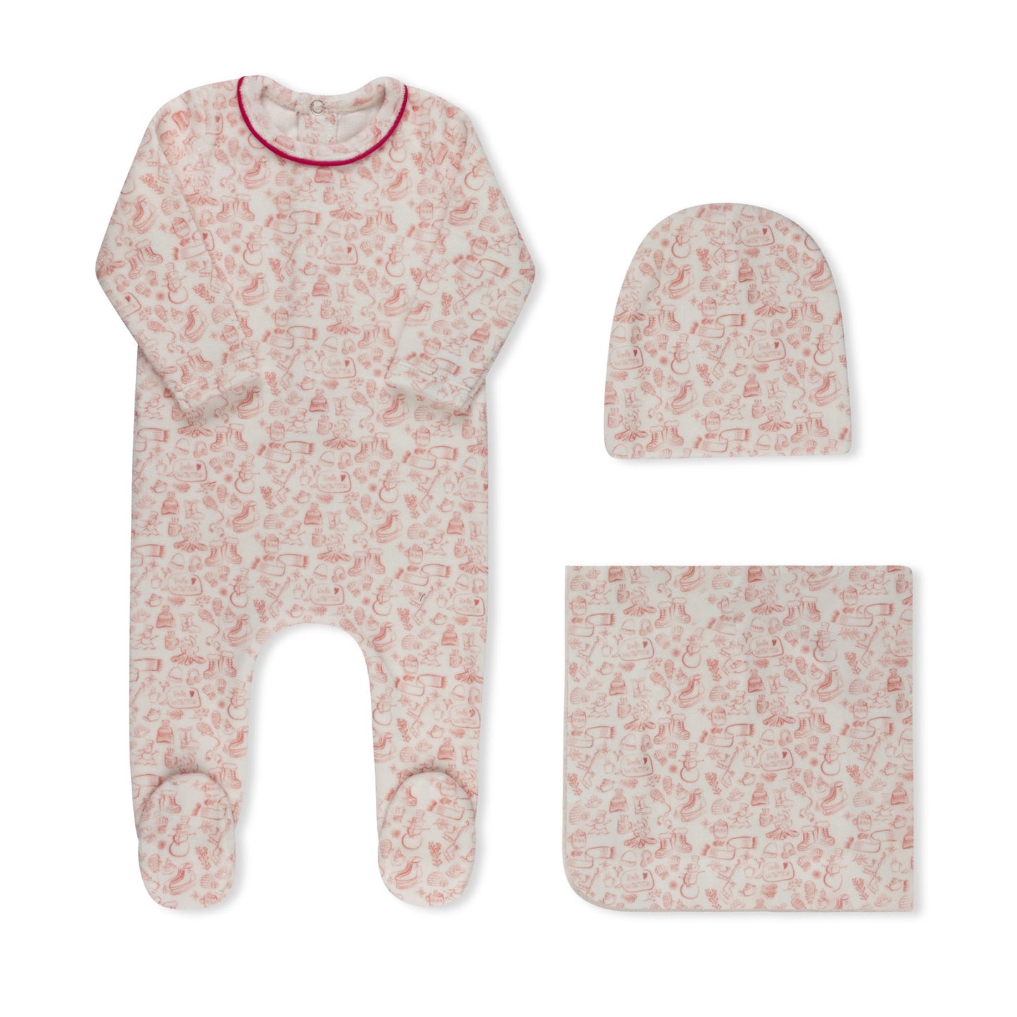 Winter Print Pink