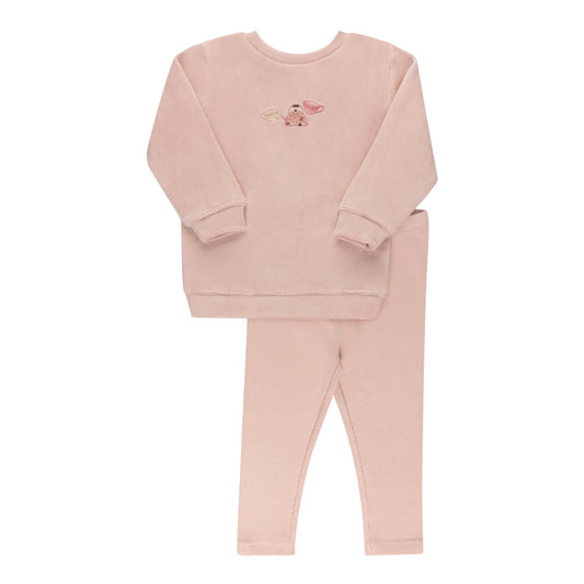 Embroidered Teapot Sweatshirt Set