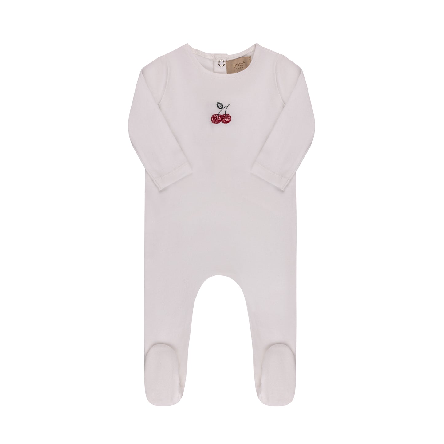 Embroidered Cherries/ Boat Footie & Hat