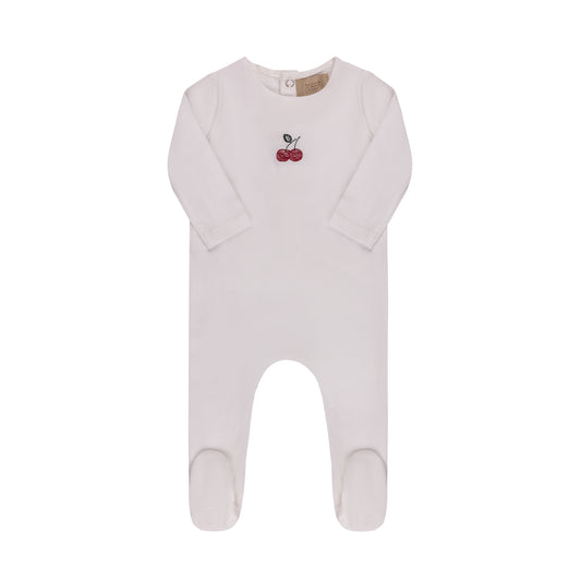 Embroidered Cherries/ Boat  Layette Set