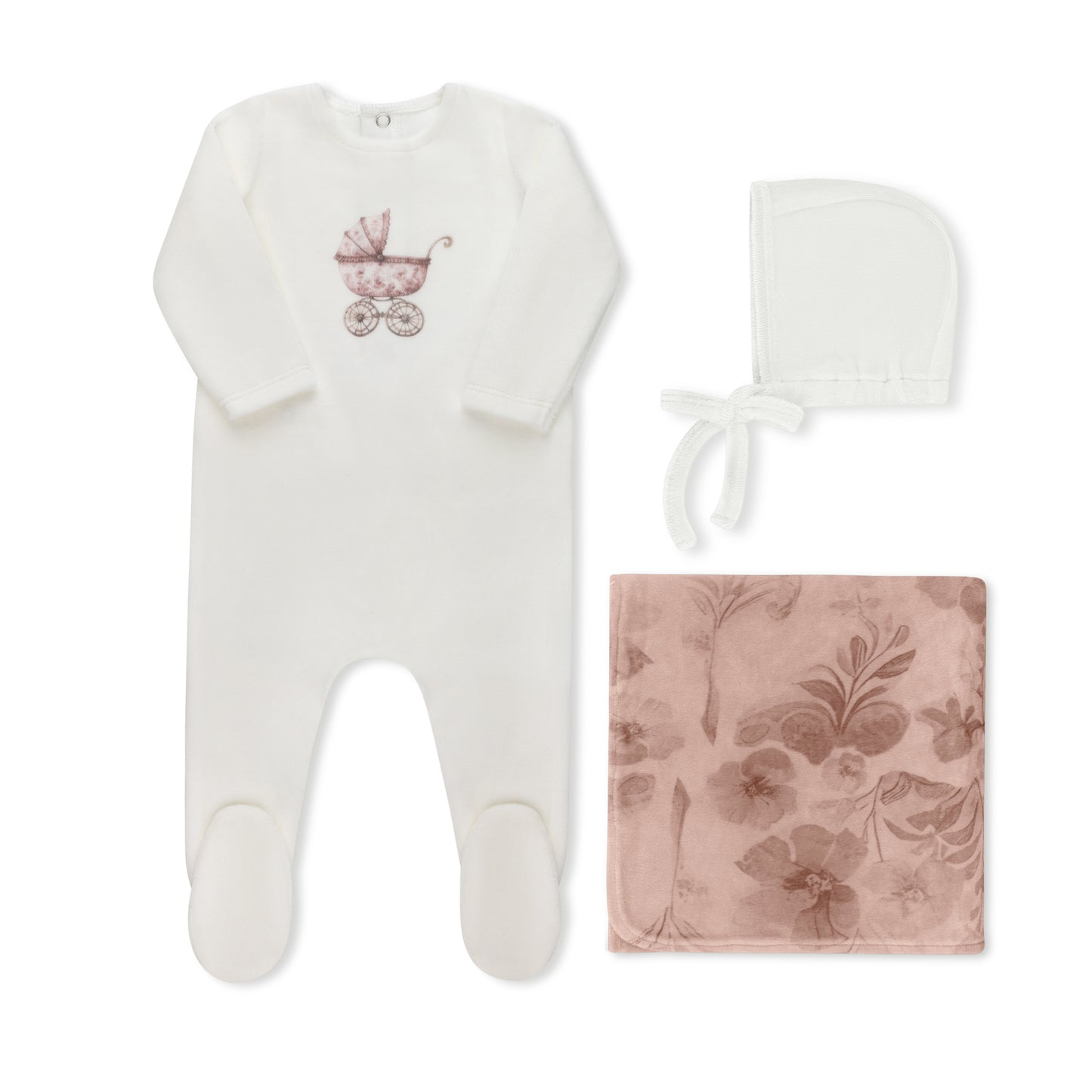 Watercolor Carriage Collection Ivory/Pink - Full Set