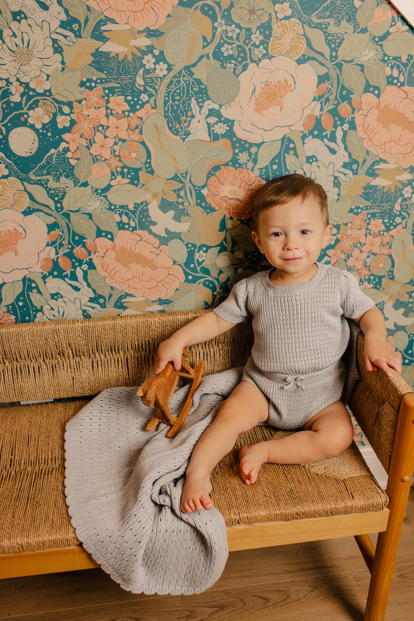 pointelle knit 2 piece short set