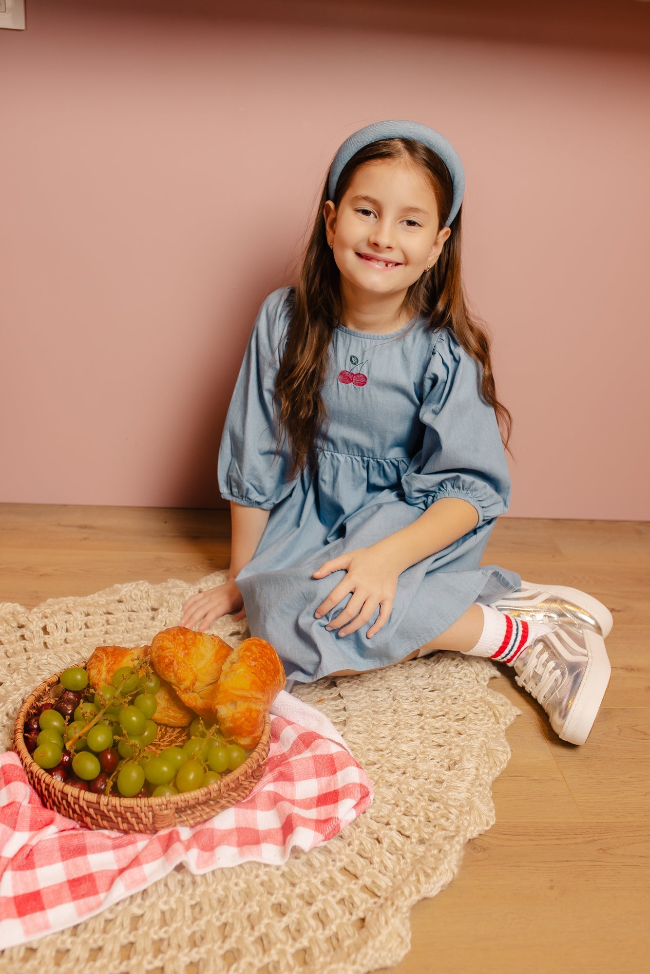 Denim Cherry Dress