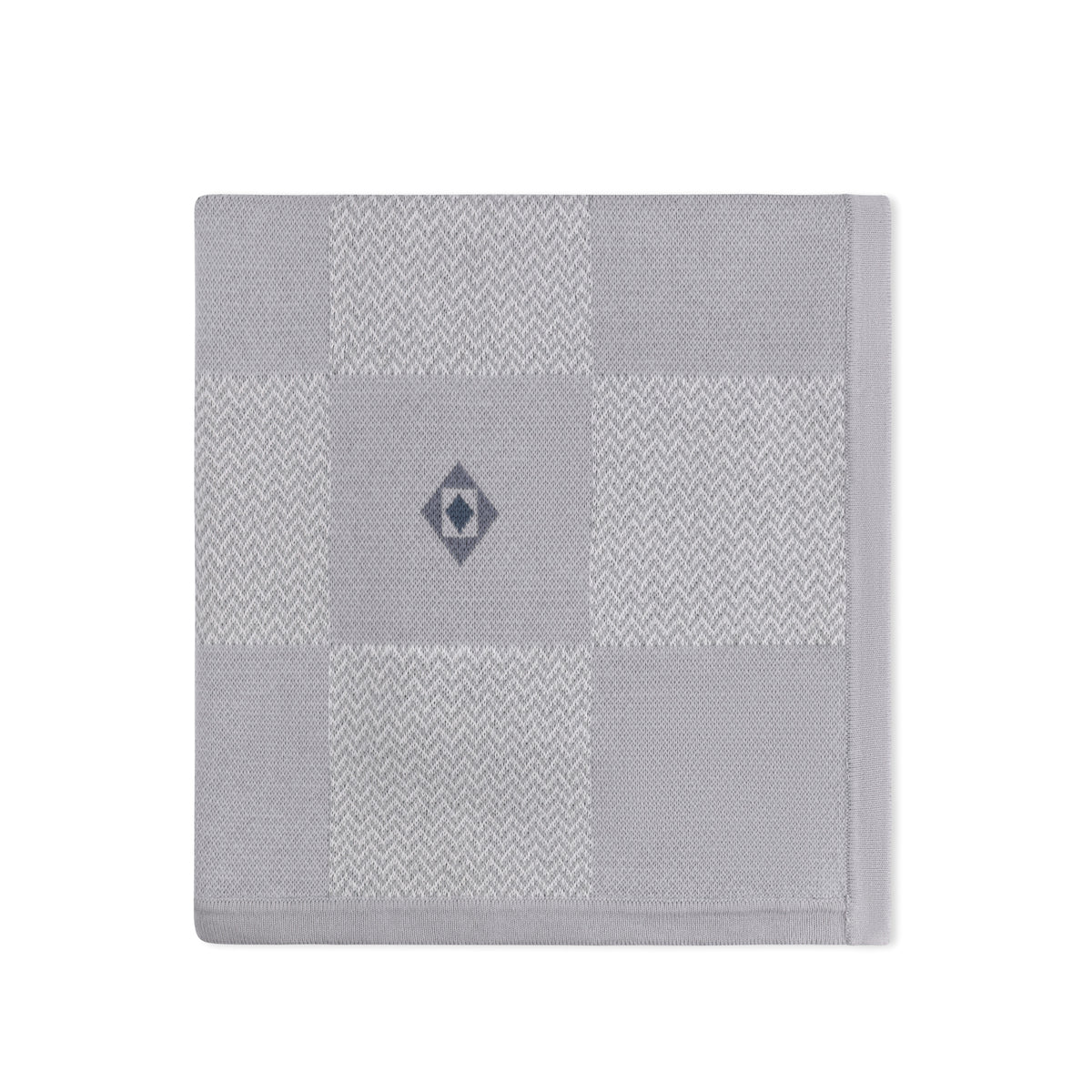 Jacquard knit baby blanket by Tricot Bebe, ideal as a baby shower gift