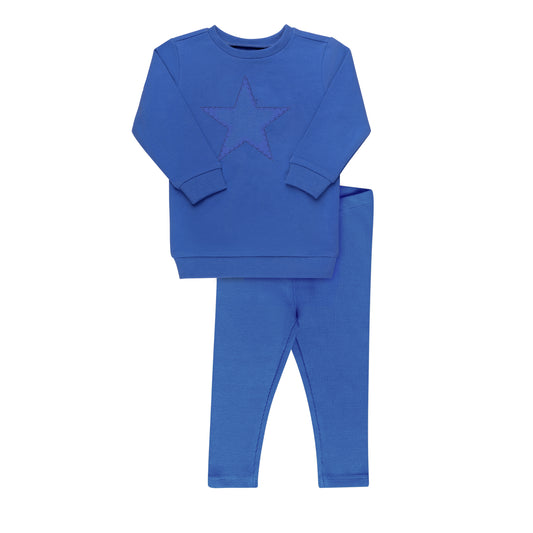 Ribbed Star Sweatshirt Set