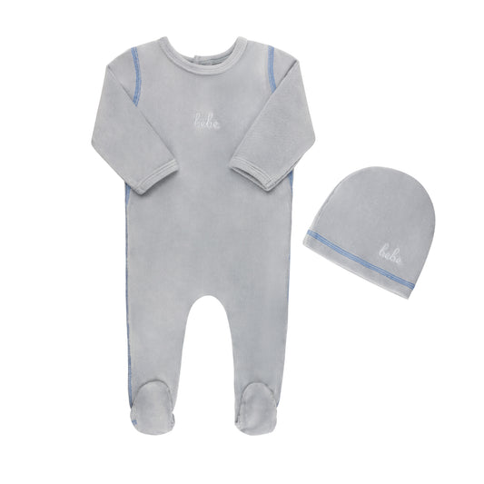 Ribbed Velour Bebe Layette Set