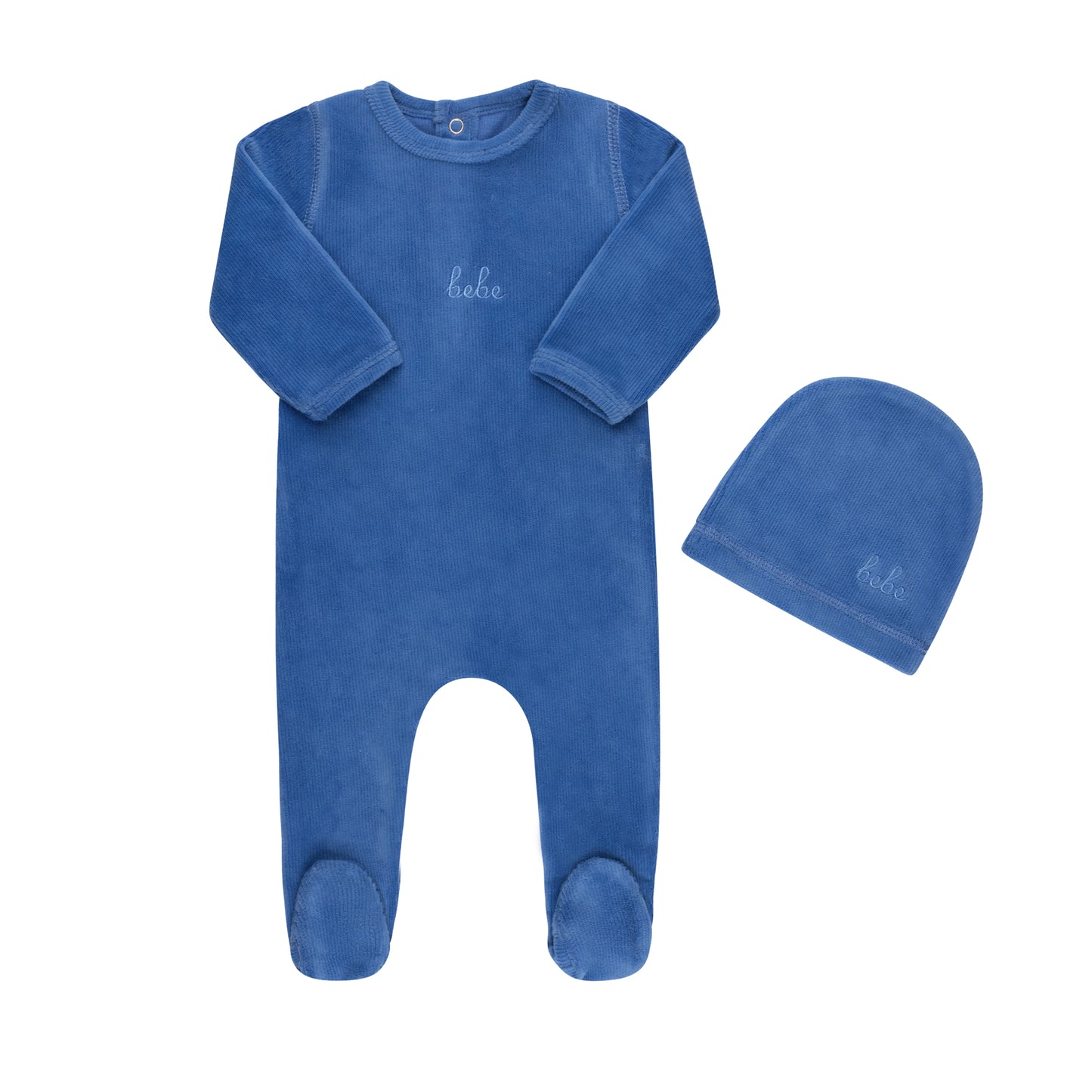 Ribbed Velour Bebe Layette Set