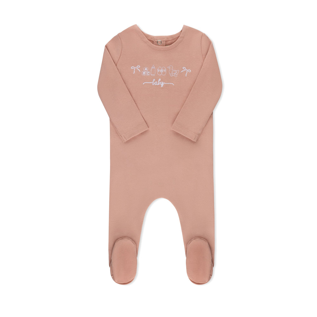 Mon Petit pink baby footie without hat β TB by Tricot