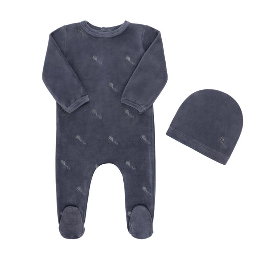 Embroidered Kite  Footie & Hat