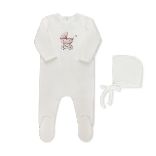 Watercolor Carriage Collection Ivory/Pink