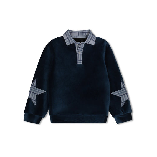 Plaid Collection Boys Sweatshirt Polo