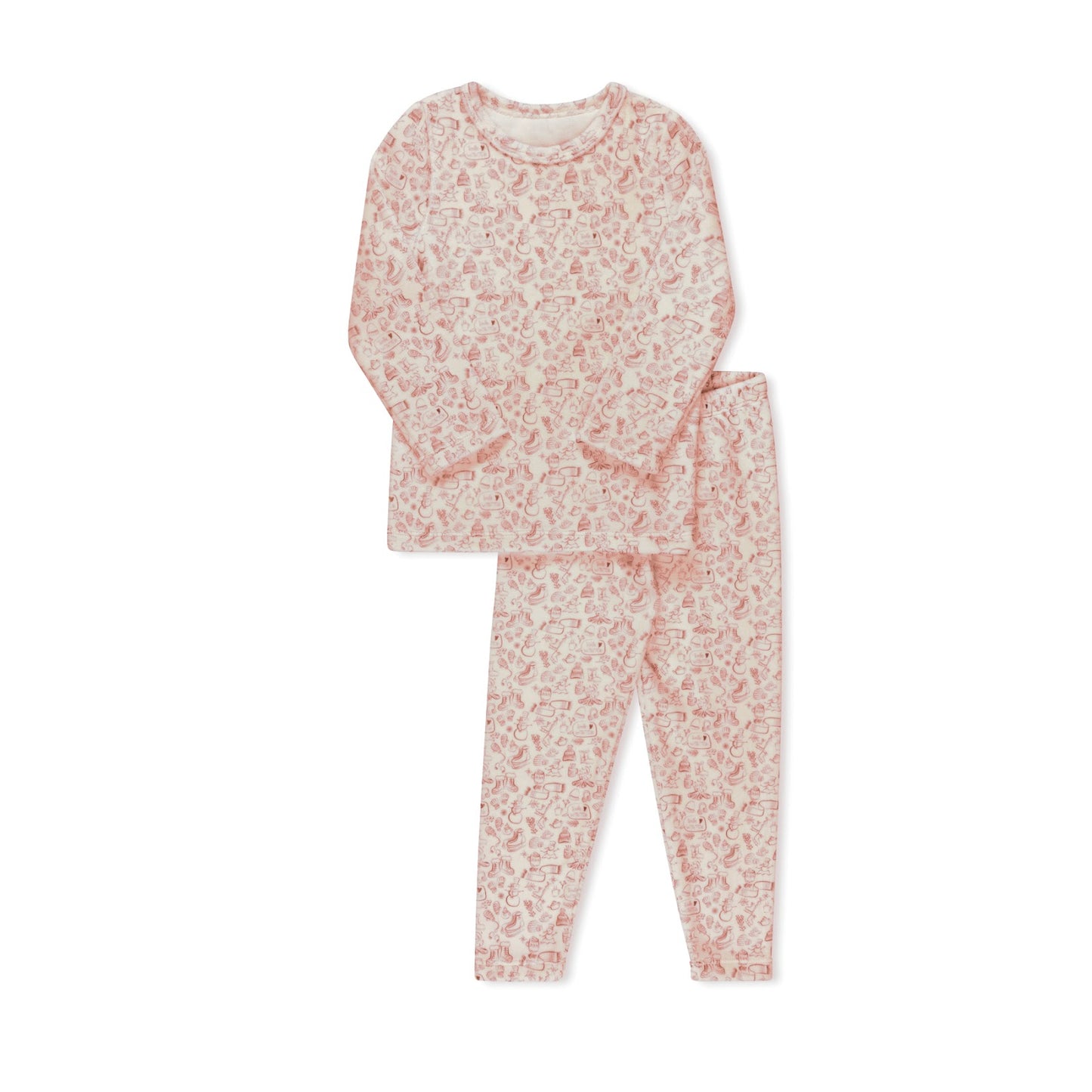 Winter Print Pink Pajamas