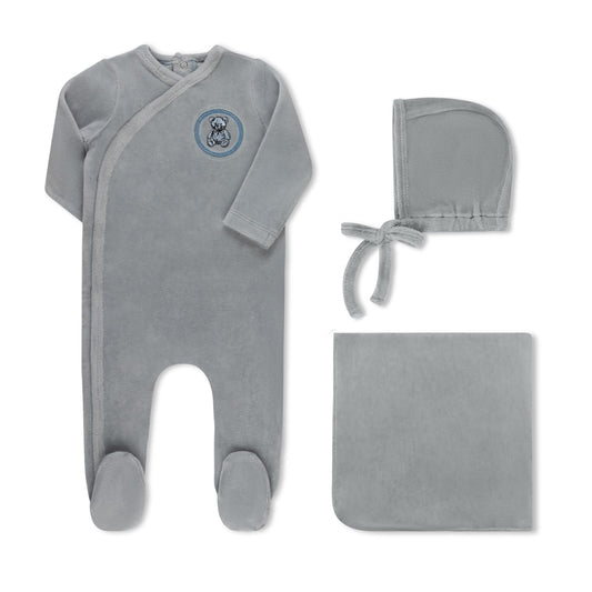 Embroidered Crest Wrap Blue - Full Set