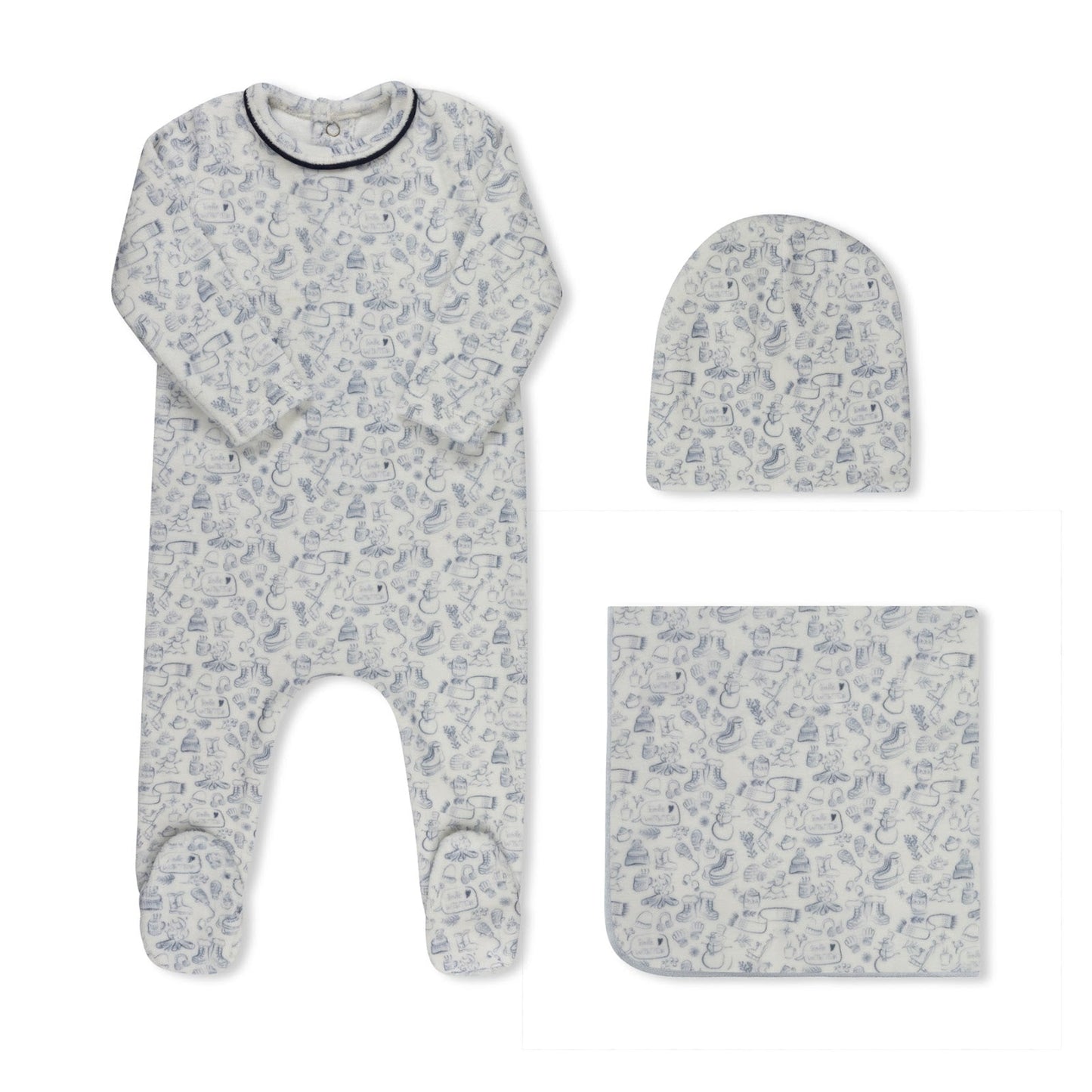 Winter Print Blue - Full Set