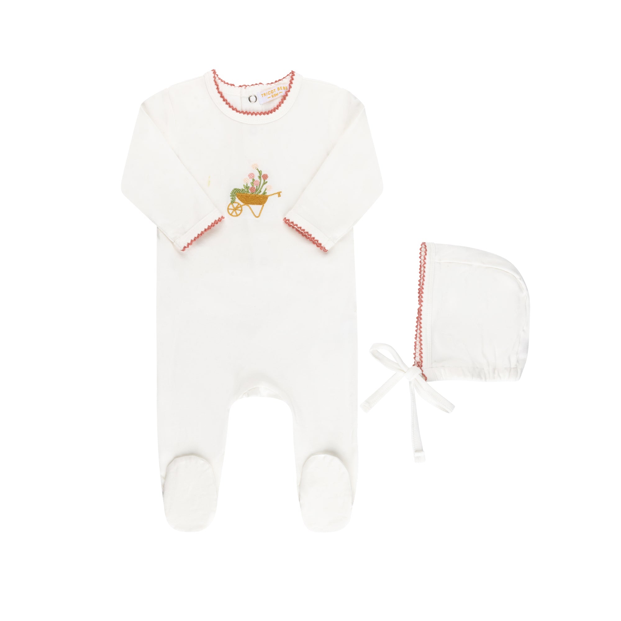 Embroidered Wagon Layette Set