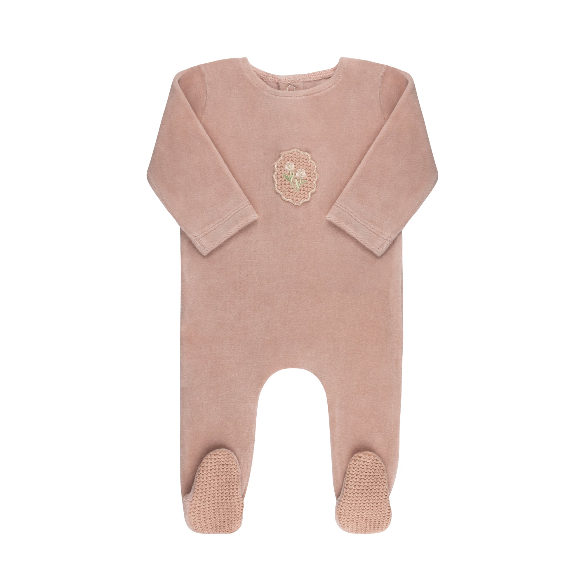 Crochet Applique  Footie - Cotton Edition