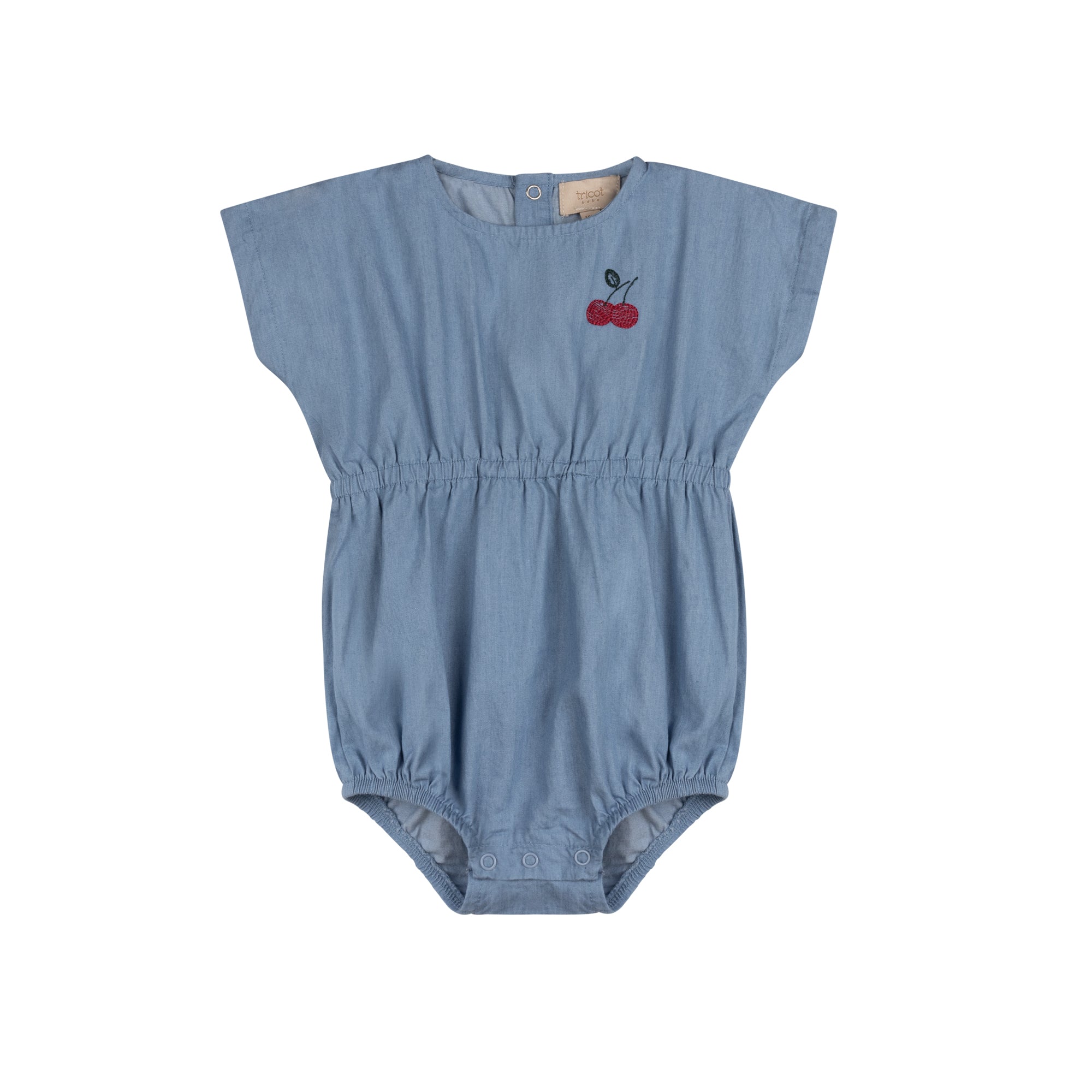 Denim Cherry/ Boat Romper
