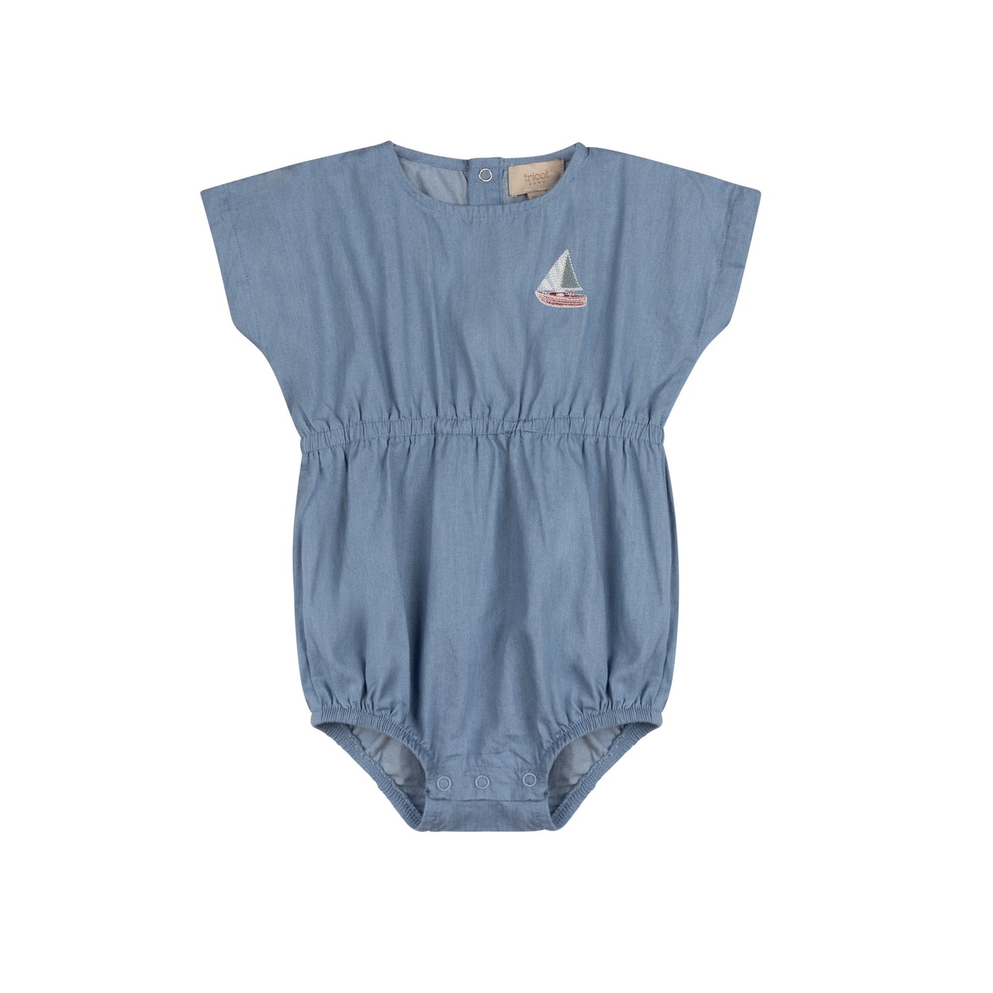 Denim Cherry/ Boat Romper