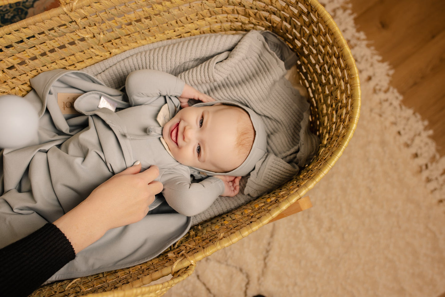 Embroidered Collar Layette Set