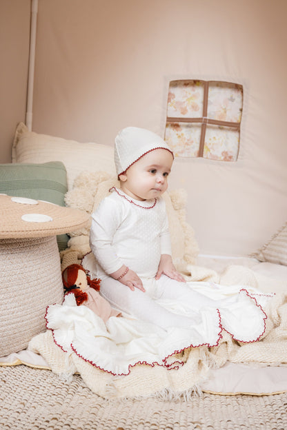 Swiss Dot Layette Set