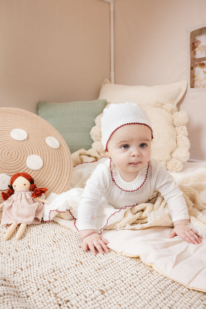 Swiss Dot Layette Set