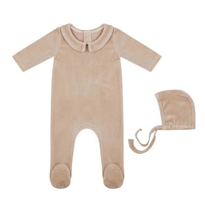 Embroidered Collar Layette Set