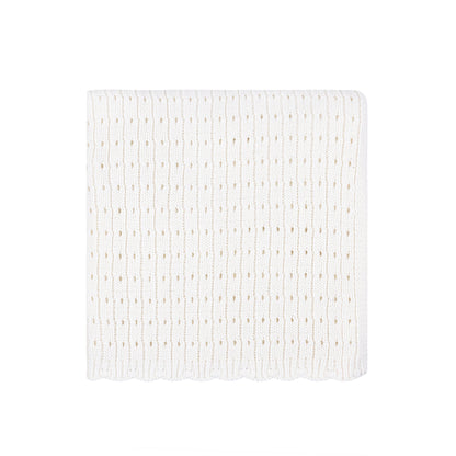 Pointelle Knit Blanket