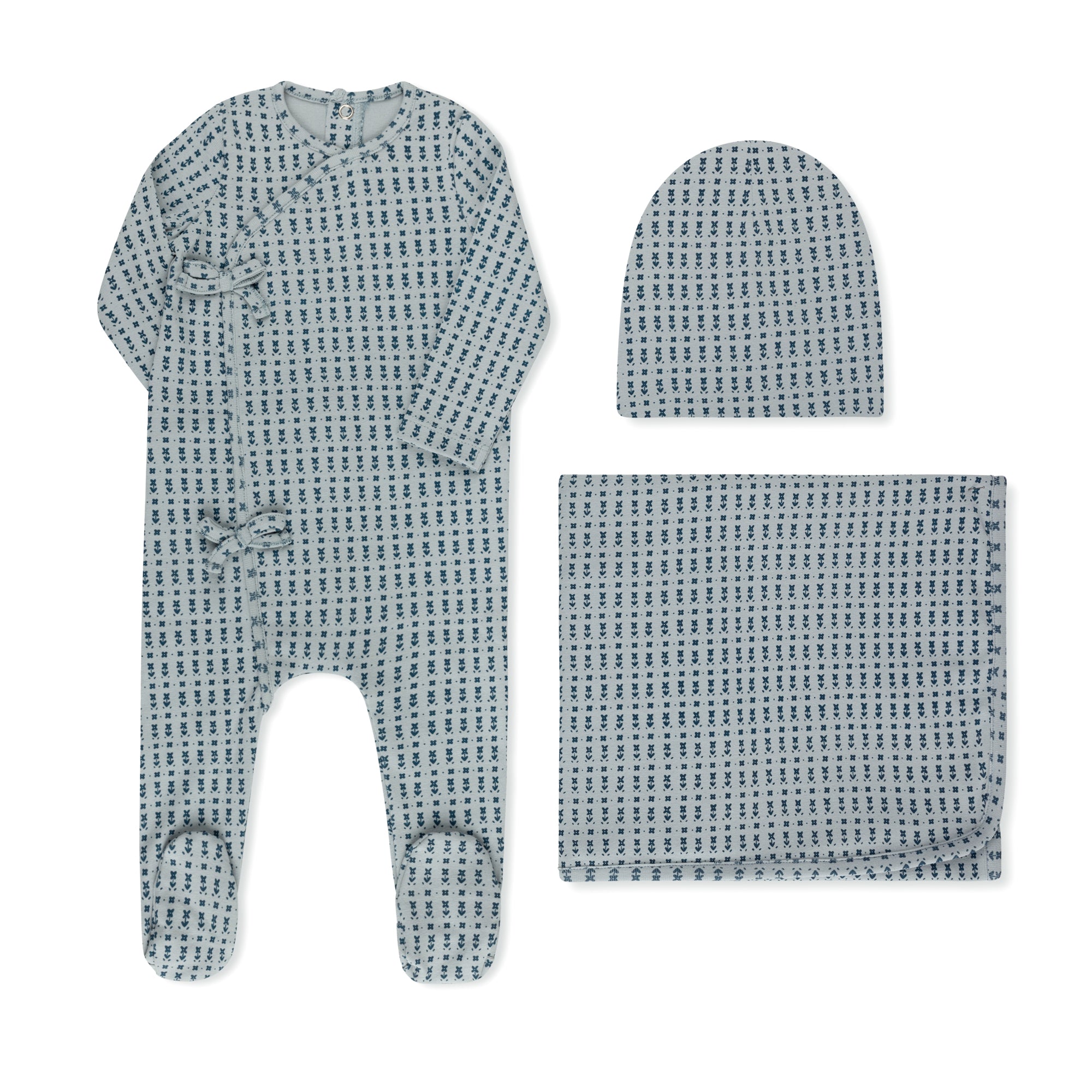 Ditsy Print Layette Set