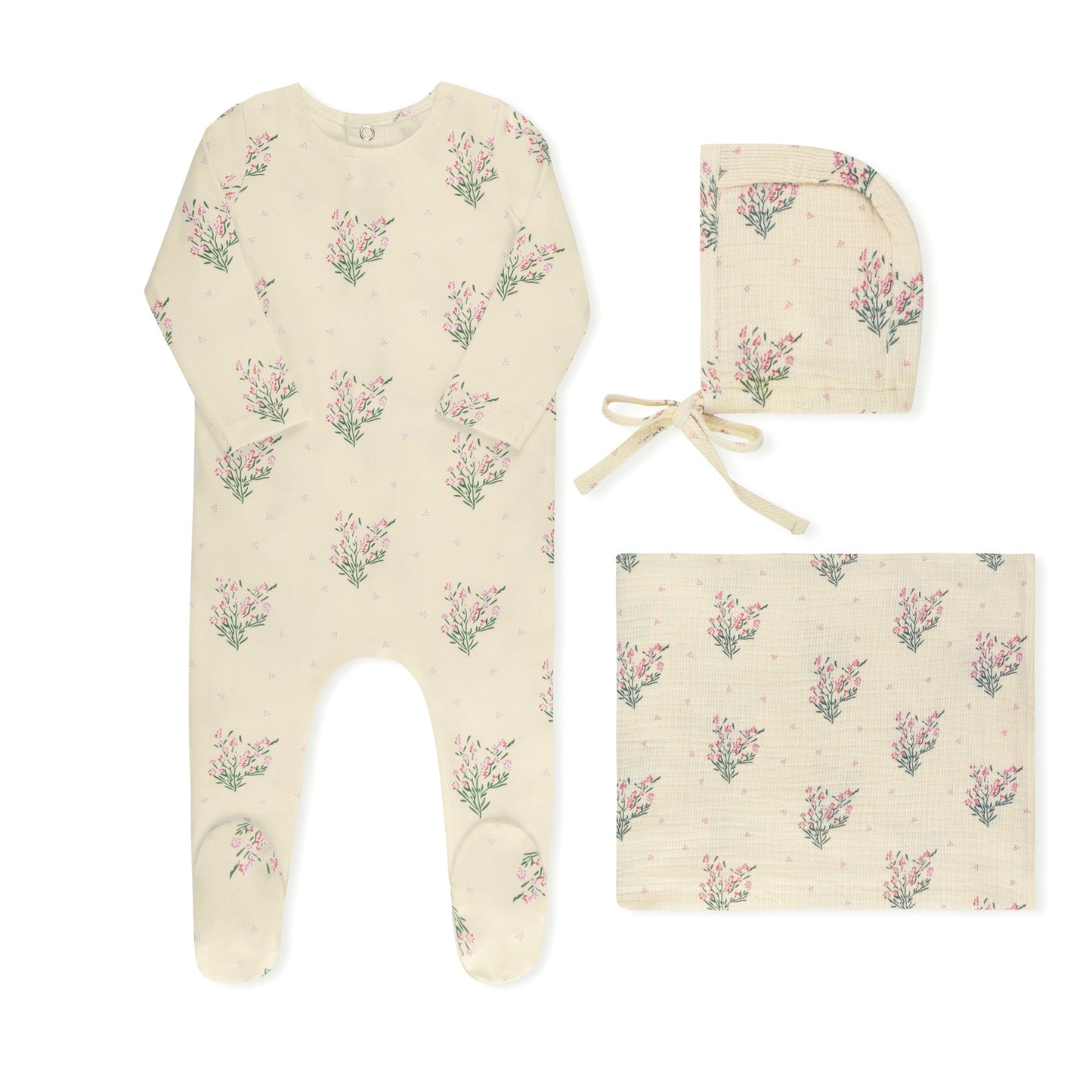 Scattered Floral Footie