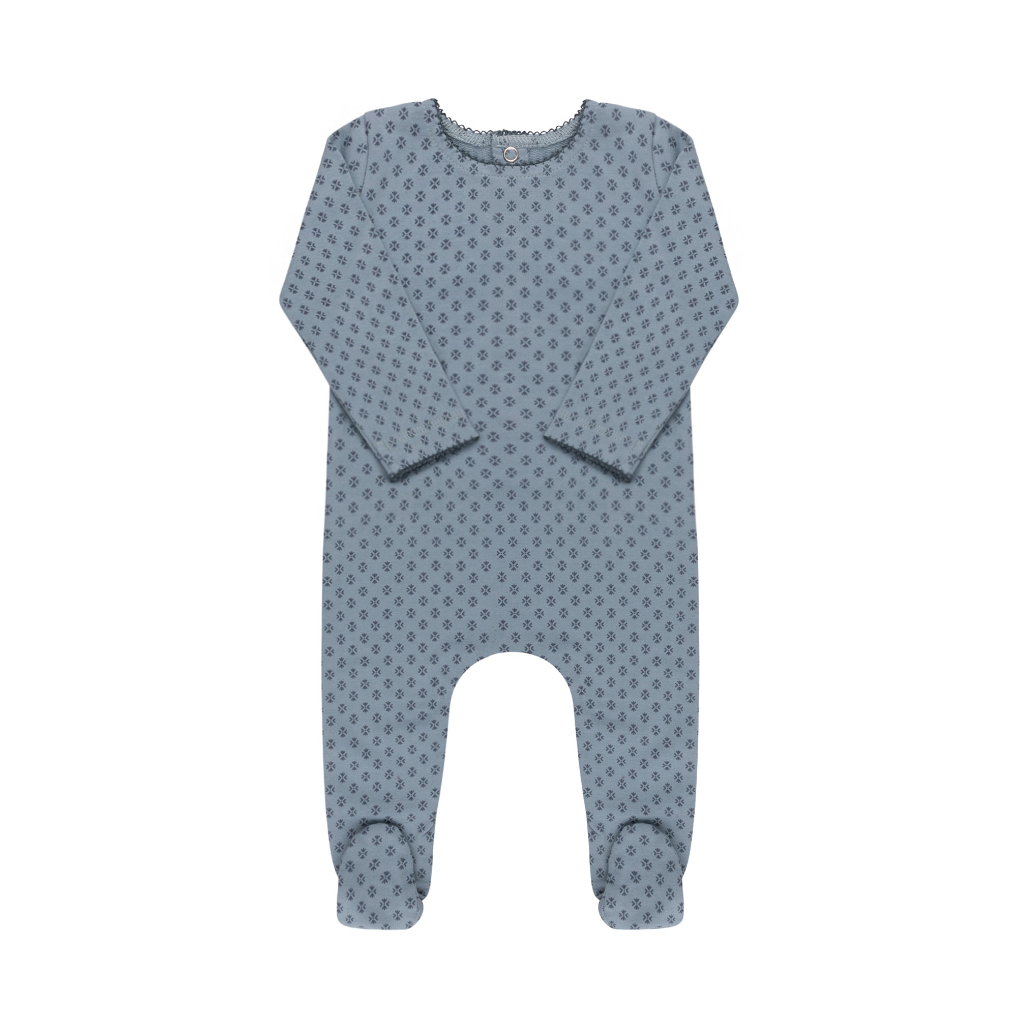 Ditsy Print Footie & Hat