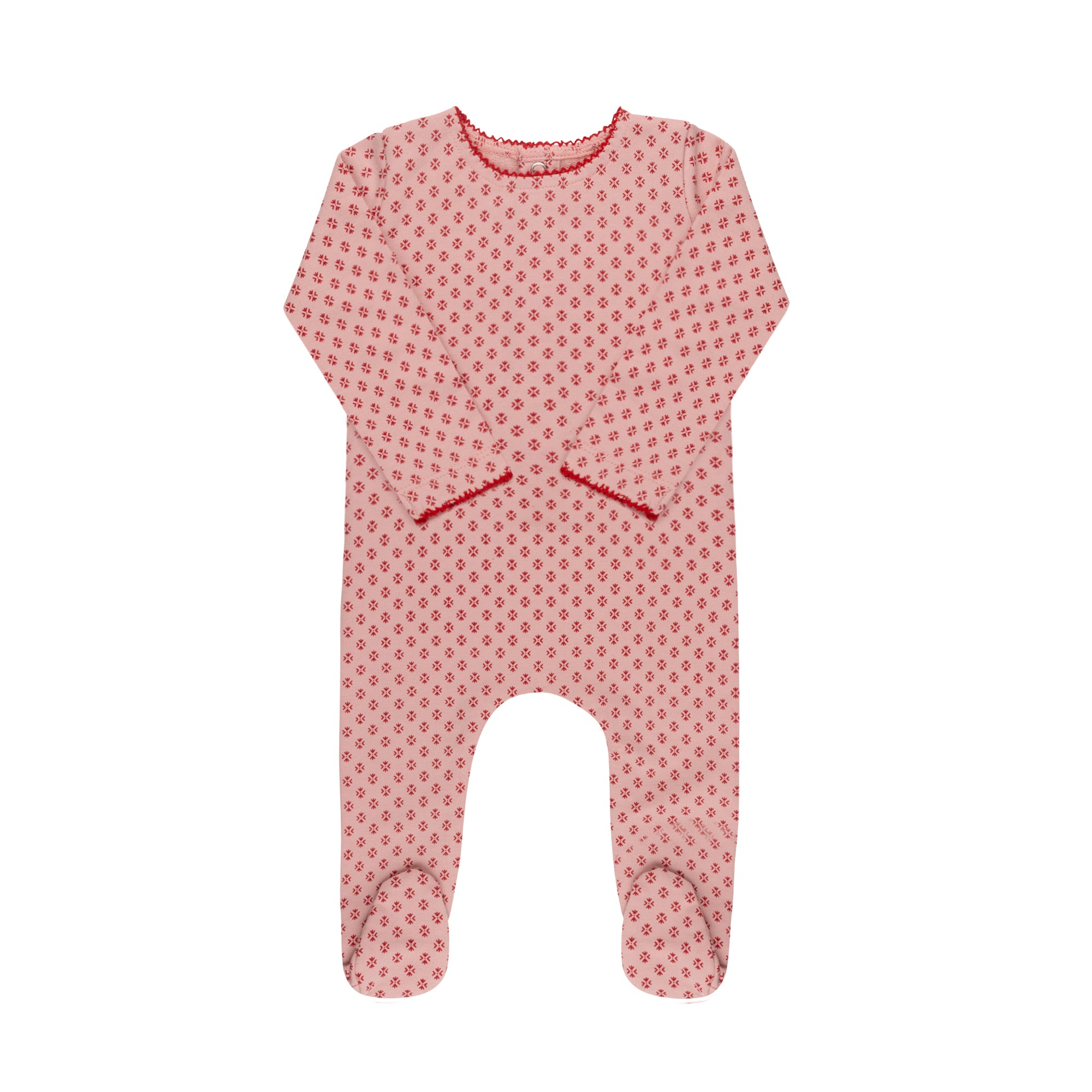 Ditsy Print Footie & Hat