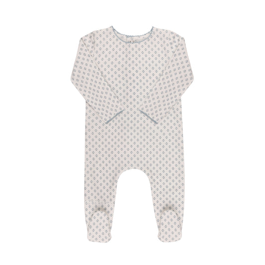 Ditsy Print Footie & Hat