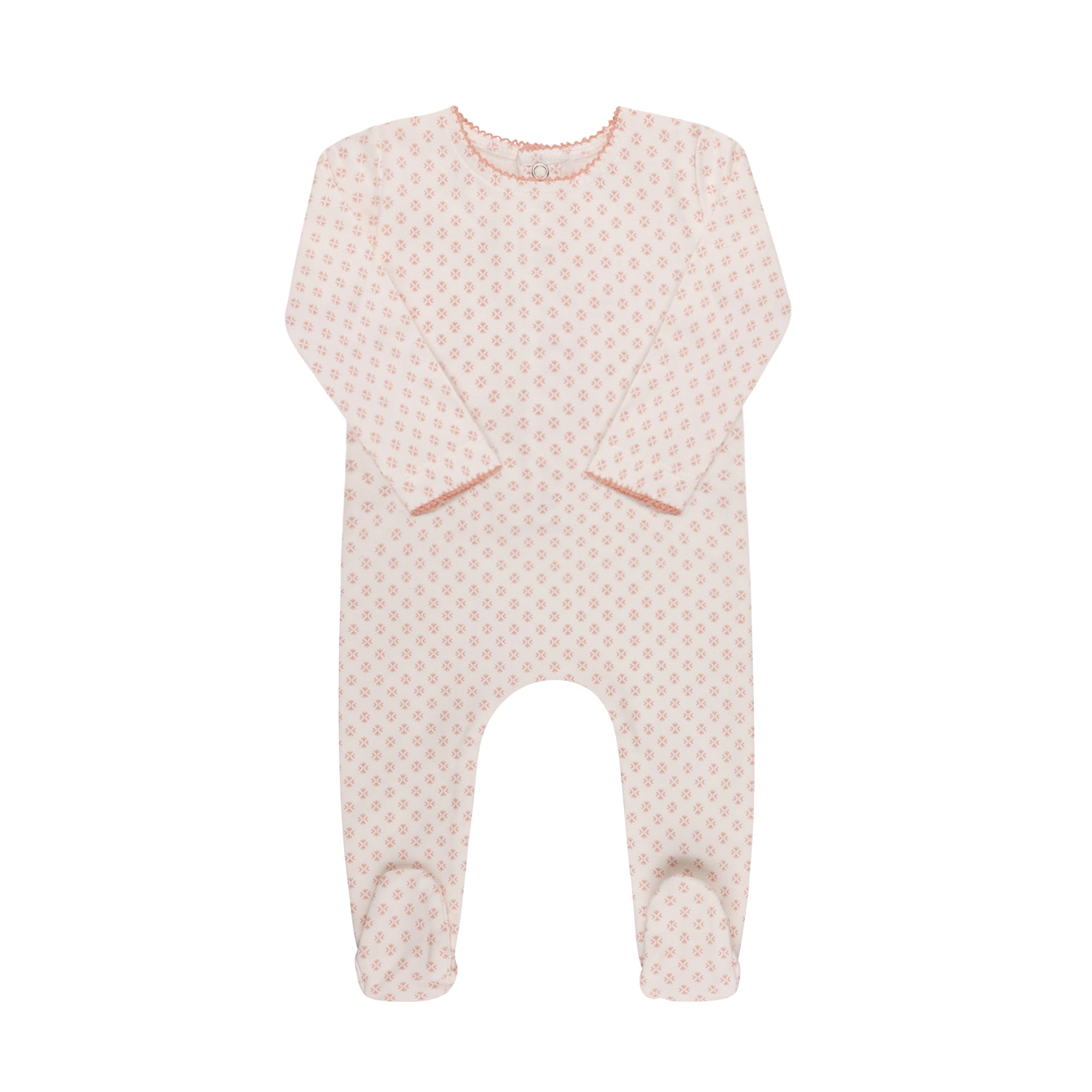 Ditsy Print Footie & Hat
