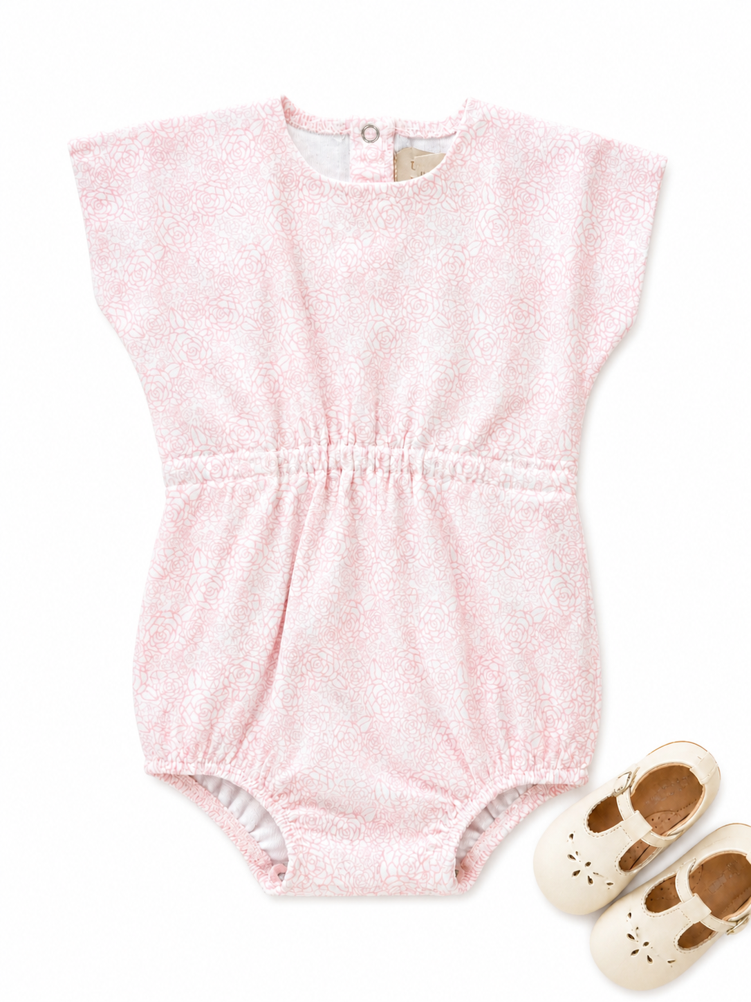 Faded Floral Short Romper