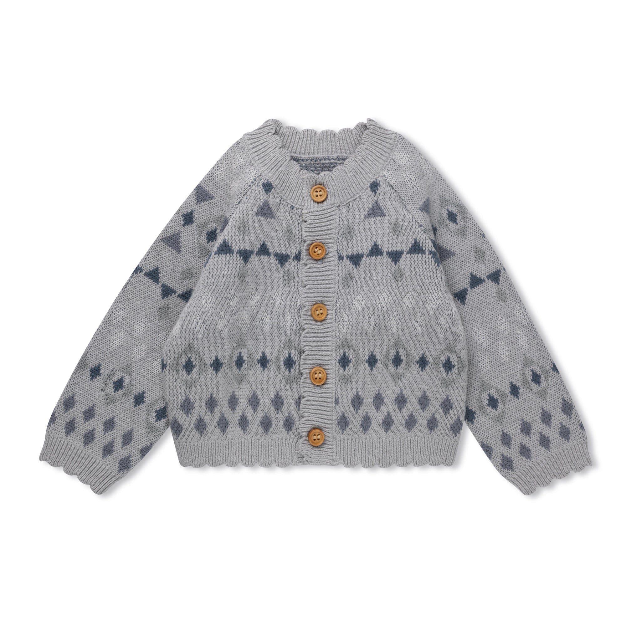 Jacquard Knit Cardigan