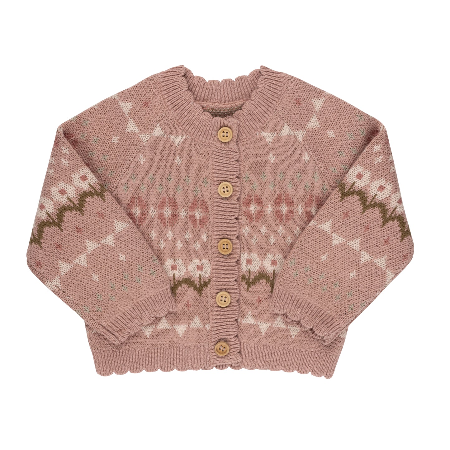 Jacquard Knit Cardigan