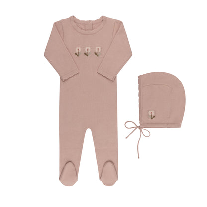 Jacquard Knit Pink - Full Set