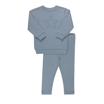 Ribbed Star Sweatshirt Set